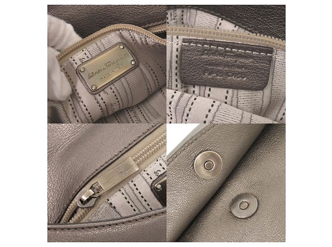 Borsa in pelle con nappina Gancini Salvatore Ferragamo - vista 7