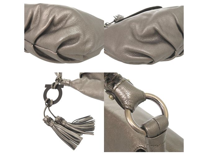Borsa in pelle con nappina Gancini Salvatore Ferragamo - vista 8