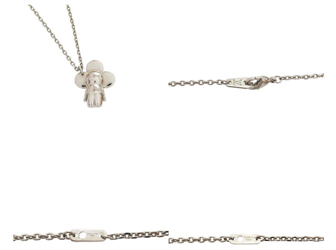 Collana con ciondolo in metallo Vivienne Louis Vuitton Argento - vista 5