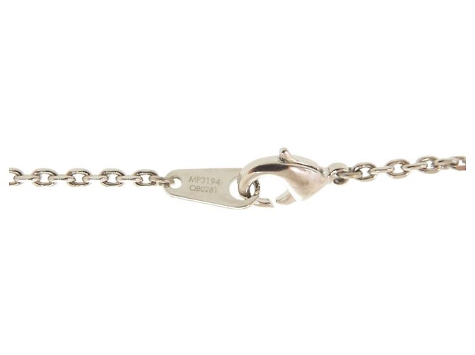 Collana con ciondolo in metallo Vivienne Louis Vuitton Argento Blu - vista 7