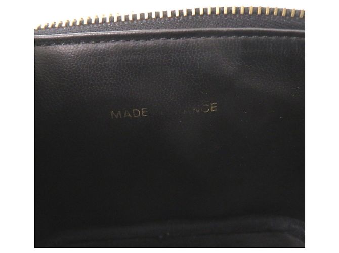 Borsa Vanity Chanel in pelle di vitello martellata nera Nero - vista 8