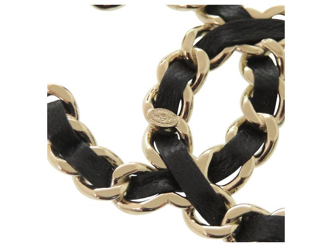 Spilla Chanel Coco Mark con motivo a catena Nero - vista 4