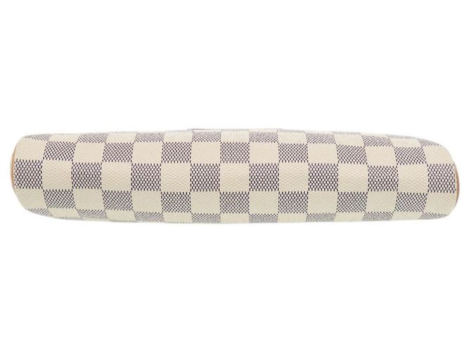 Borsa a tracolla Louis Vuitton Eva Damier Azur Bianco - vista 3