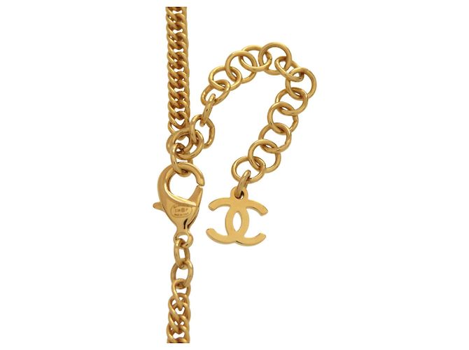 Collana con placca logo Chanel Coco Mark D'oro - vista 6