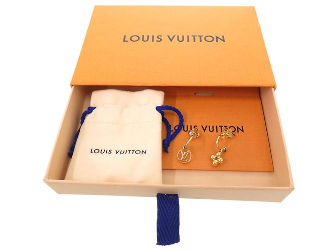 Orecchini a cerchio Louis Vuitton Gold D'oro - vista 2