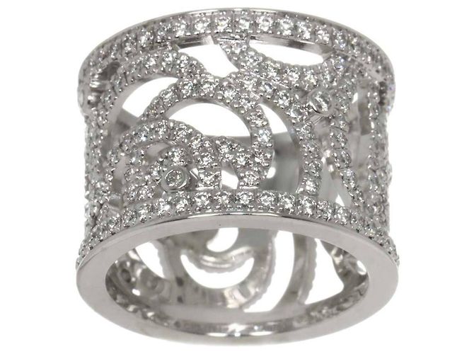 Chanel Camélia Bandring aus 18K Weißgold - Ansicht 2
