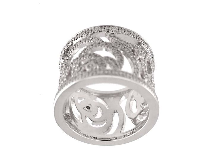 Chanel Camélia Bandring aus 18K Weißgold - Ansicht 3
