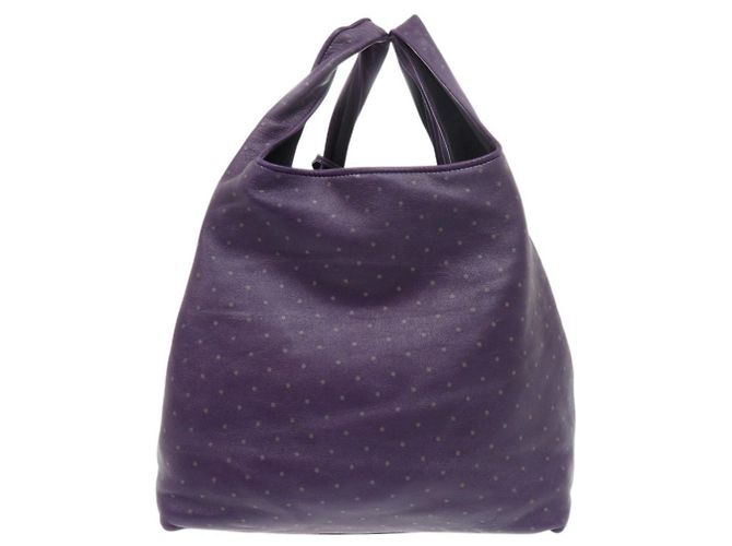 Loewe Calle GM Leder Tote Bag Purple Lila - Ansicht 2