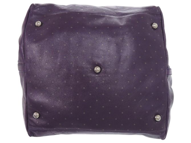 Loewe Calle GM Leder Tote Bag Purple Lila - Ansicht 3