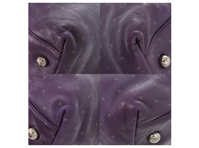 Loewe Calle GM Leder Tote Bag Purple Lila - Ansicht 4