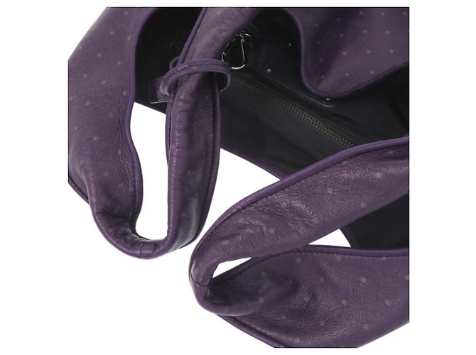 Loewe Calle GM Leder Tote Bag Purple Lila - Ansicht 5