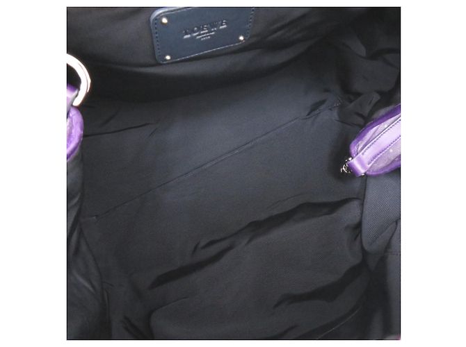 Loewe Calle GM Leder Tote Bag Purple Lila - Ansicht 6