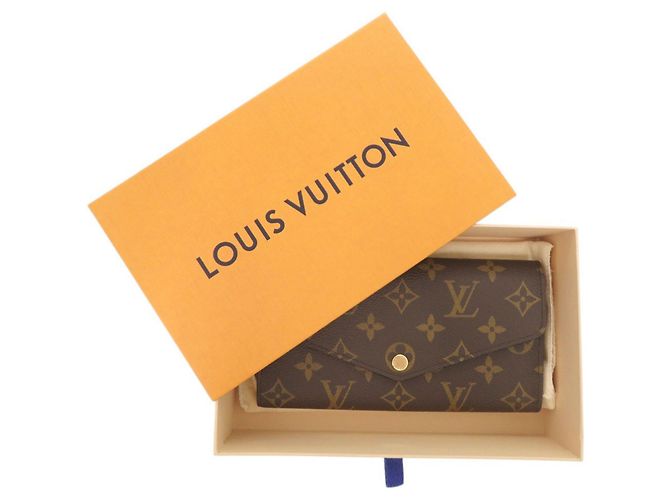 Louis Vuitton Portefeuille Sarah Monogram Long Wallet Marrone - vista 2