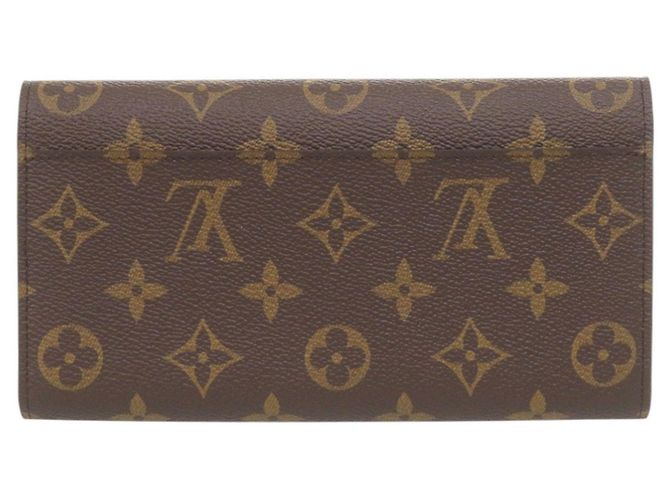 Louis Vuitton Portefeuille Sarah Monogram Long Wallet Marrone - vista 3
