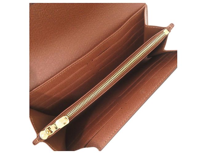 Louis Vuitton Portefeuille Sarah Monogram Long Wallet Marrone - vista 6