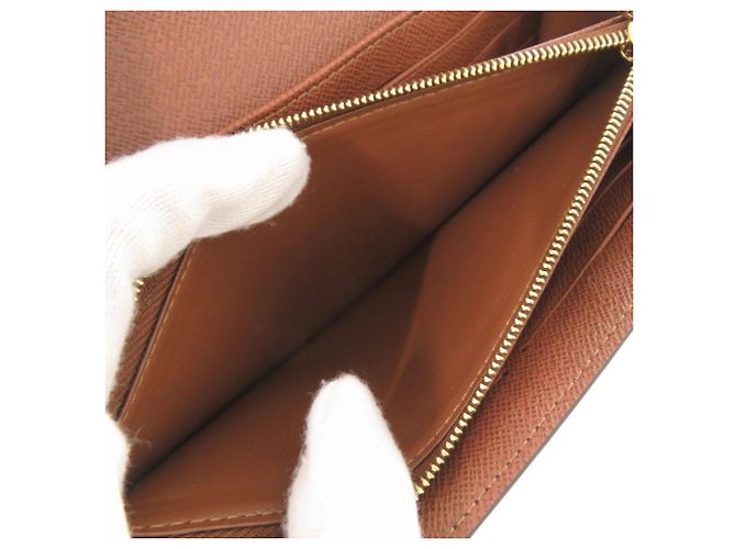 Louis Vuitton Portefeuille Sarah Monogram Long Wallet Marrone - vista 7