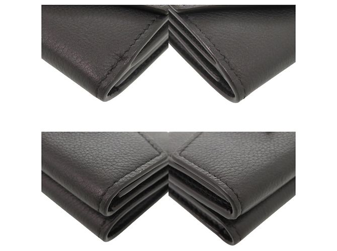 Louis Vuitton Portefeuille Lock Mini Wallet Nero - vista 3