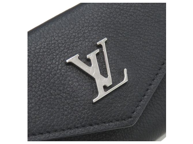 Louis Vuitton Portefeuille Lock Mini Wallet Nero - vista 7