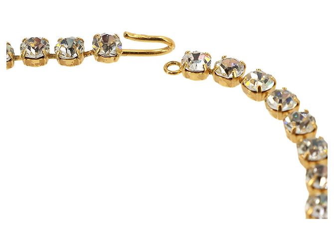 Colar Chanel Coco Mark com strass Dourado - vista 5