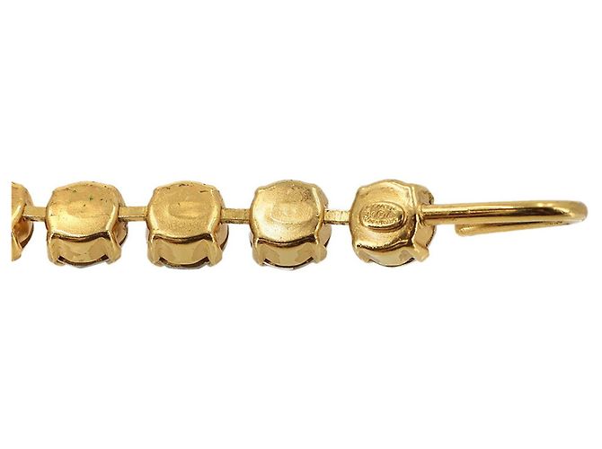 Colar Chanel Coco Mark com strass Dourado - vista 7