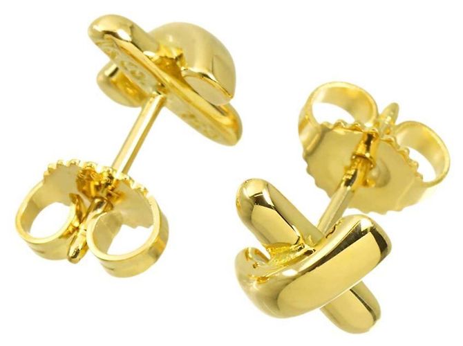 Orecchini Cross Stitch di Tiffany & Co. in oro giallo 18K - vista 3