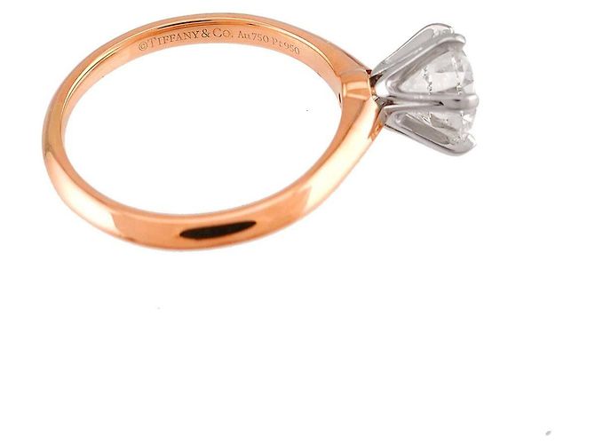Anello Tiffany & Co in platino e oro rosa - vista 3