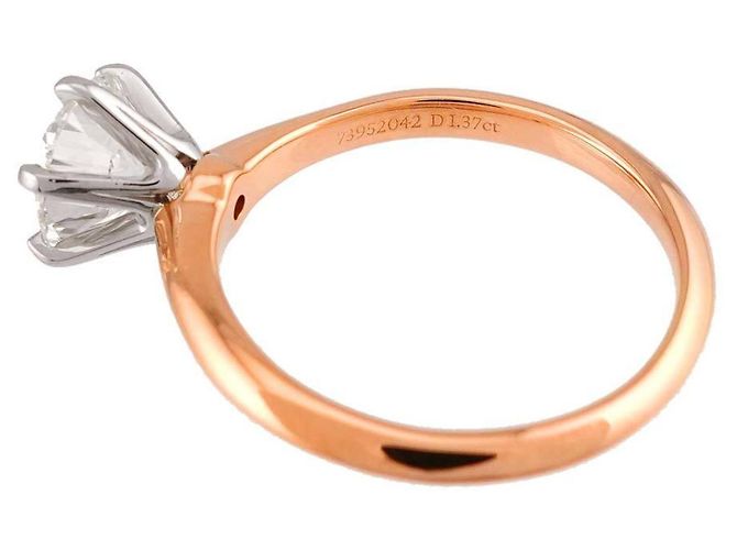 Anello Tiffany & Co in platino e oro rosa - vista 4