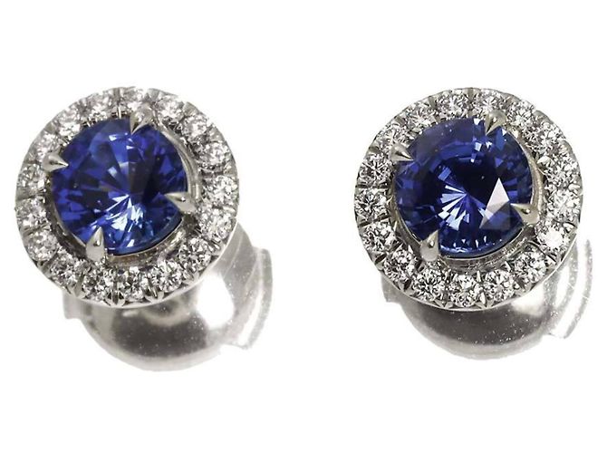 Orecchini a lobo Tiffany & Co. Soleste in zaffiri e diamanti - vista 2