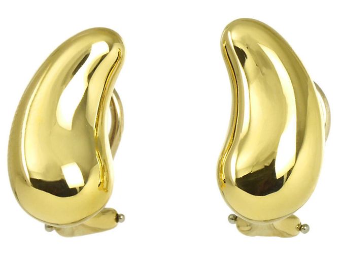 Orecchini a clip Tiffany & Co. in oro giallo 18K a goccia - vista 2