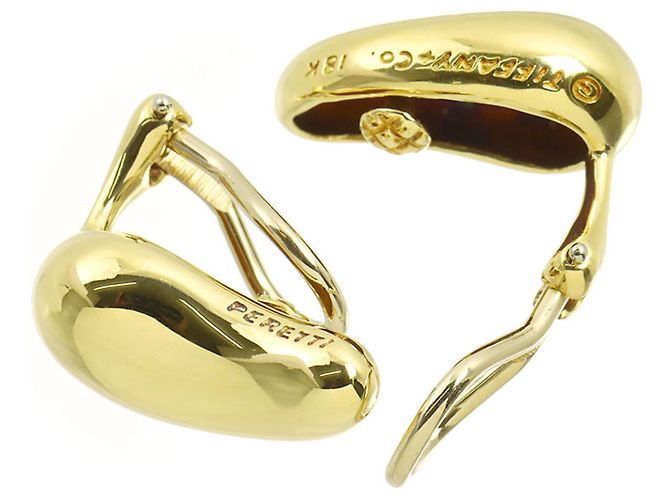 Orecchini a clip Tiffany & Co. in oro giallo 18K a goccia - vista 3
