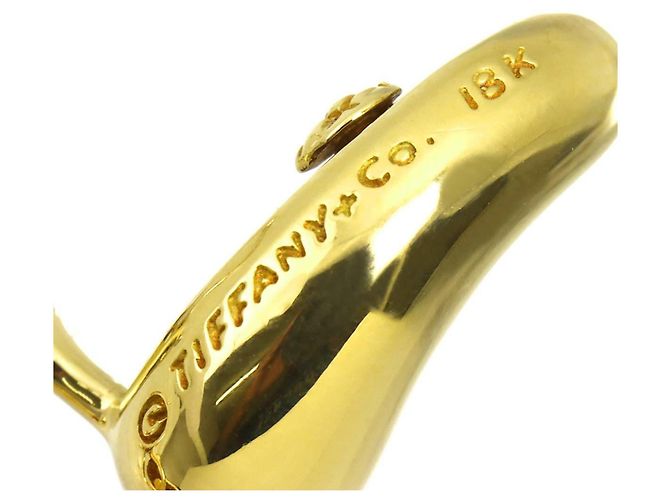 Orecchini a clip Tiffany & Co. in oro giallo 18K a goccia - vista 4