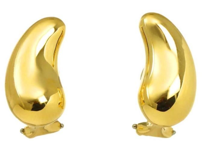 Orecchini a clip Tiffany & Co. in oro giallo 18K a goccia - vista 2