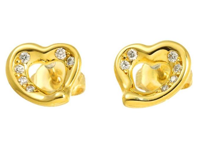 Boucles d'oreilles cœur en diamant Tiffany & Co. - vue 2