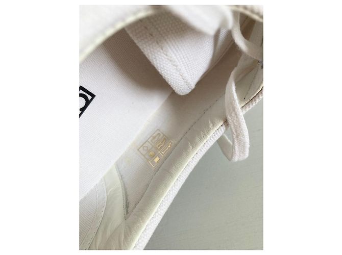 Céline 180° Sneaker Weiß Canvas Rosa Sohle Pink - Ansicht 13
