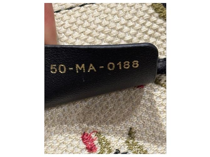Christian Dior Book Tote Tasche aus Canvas Braun Schwarz Pink Rot Beige Grün - Ansicht 4