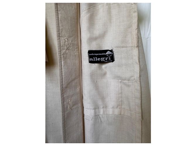 Autre Marque Gabardina Allegri Beige de Algodón - vista 2