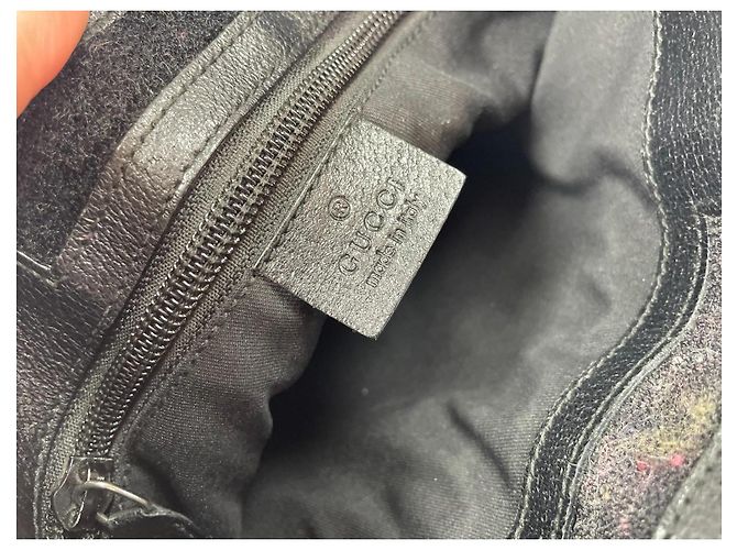Borsa a tracolla Gucci GG Supreme in tela Nero - vista 12