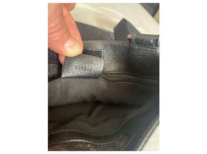 Borsa a tracolla Gucci GG Supreme in tela Nero - vista 14