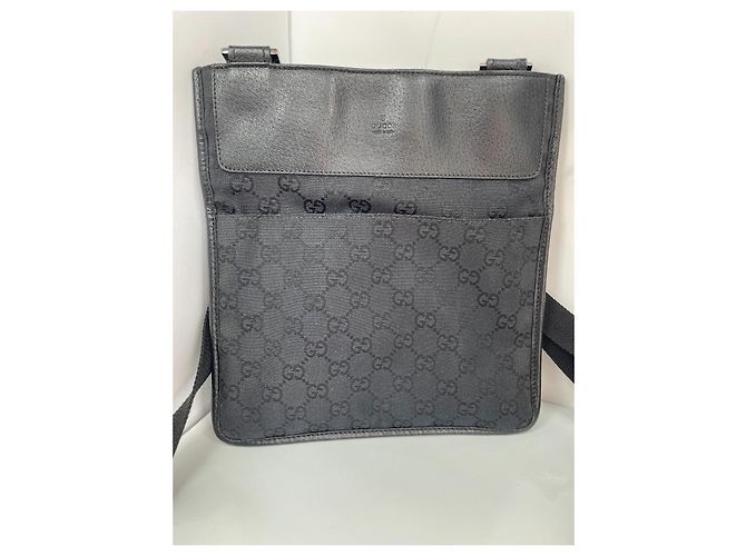 Borsa a tracolla Gucci GG Supreme in tela Nero - vista 2