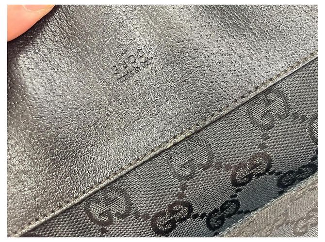 Borsa a tracolla Gucci GG Supreme in tela Nero - vista 3