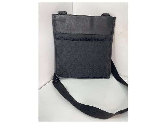 Borsa a tracolla Gucci GG Supreme in tela Nero - vista 4