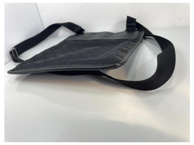Borsa a tracolla Gucci GG Supreme in tela Nero - vista 7