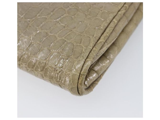 Borsa Clutch Miu Miu Pelle Beige Oro Auth 202018 D'oro - vista 15
