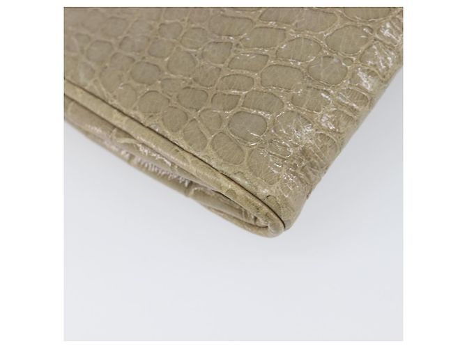 Borsa Clutch Miu Miu Pelle Beige Oro Auth 202018 D'oro - vista 16