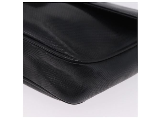 Borsa a tracolla FENDI in pelle nera e oro Auth 200056 Nero D'oro - vista 14