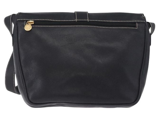 Borsa a tracolla FENDI in pelle nera e oro Auth 200056 Nero D'oro - vista 2