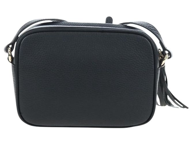 Borsa a tracolla GUCCI Soho in pelle nera e oro 308364 Auth 199930SAV Nero D'oro - vista 2