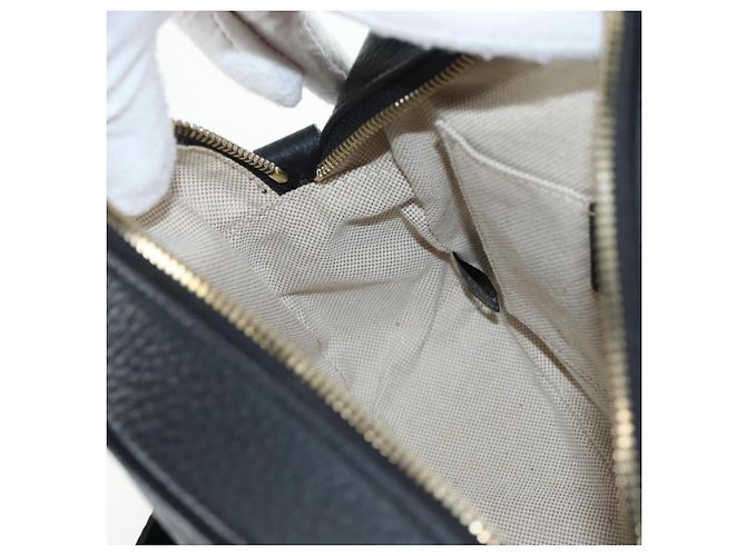 Borsa a tracolla GUCCI Soho in pelle nera e oro 308364 Auth 199930SAV Nero D'oro - vista 23