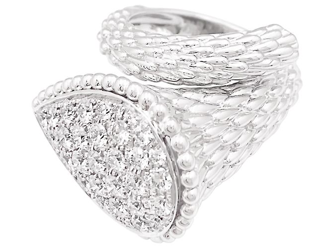 BOUCHERON "Serpent Bohème motif L" Ring, Weißgold, Diamanten. - Ansicht 4