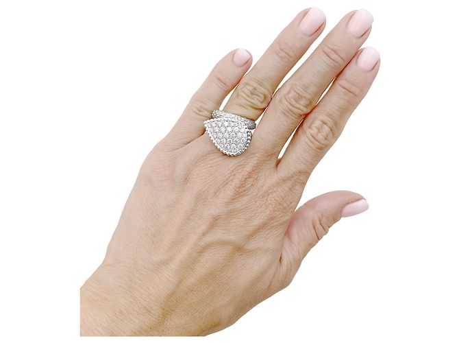 BOUCHERON "Serpent Bohème motif L" Ring, Weißgold, Diamanten. - Ansicht 7